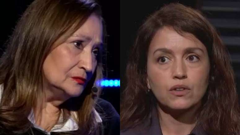 Sonia Abrão e Manuela Dias, autora de Vale Tudo (Reprodução/Youtube/TV Cultura)