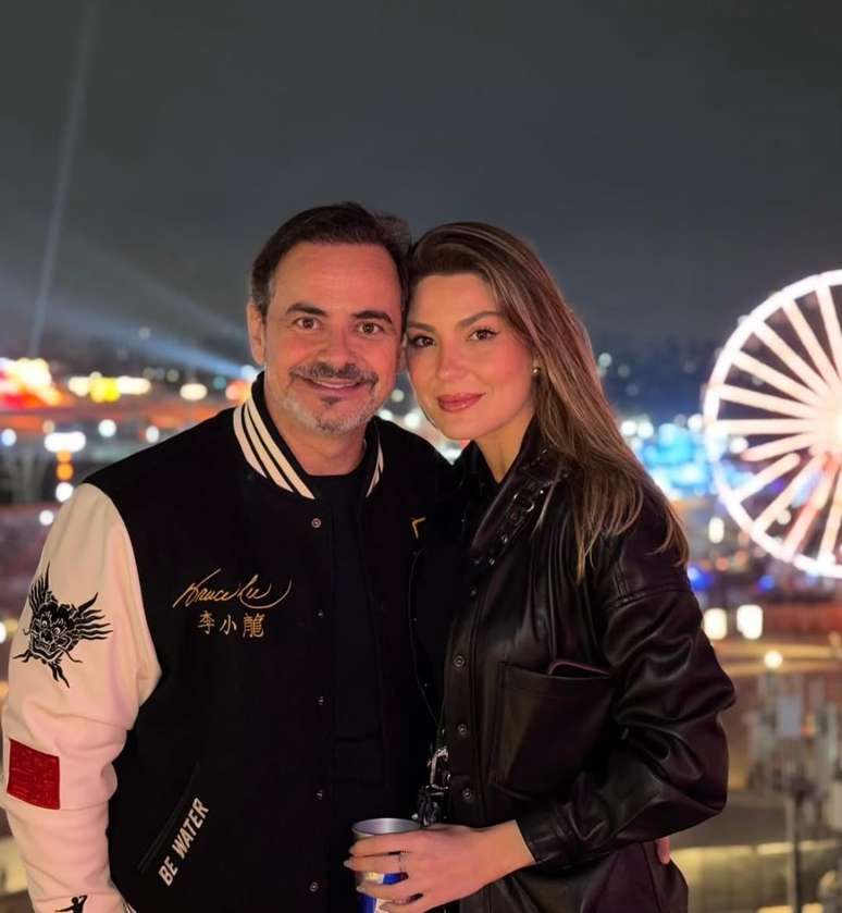 M&aacute;rvio L&uacute;cio e Aline Miroski no The Town