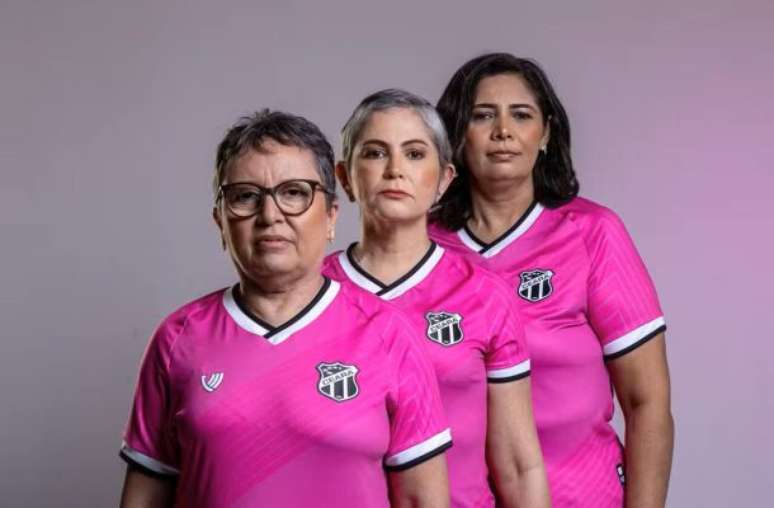 Uniforme do Fortaleza para campanha de outubro rosa é no tom rosa claro – Cleyton Saldanha / Volt Sport / Fortaleza EC