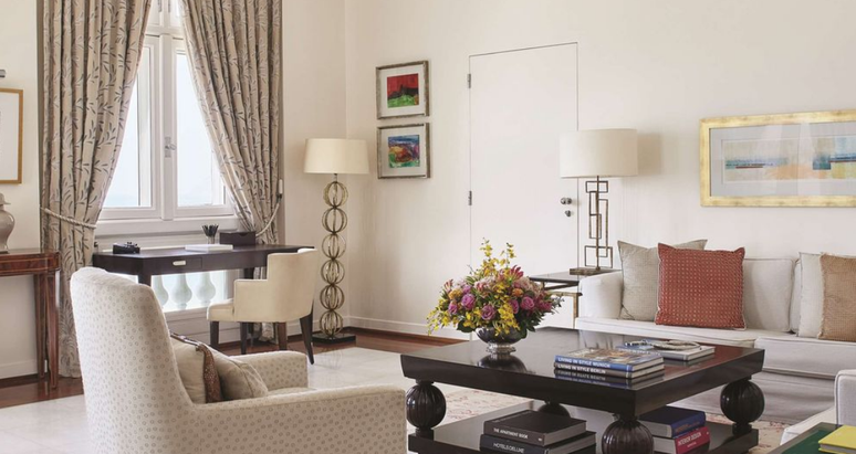 Detalhes da suíte Copacabana, no Copacabana Palace