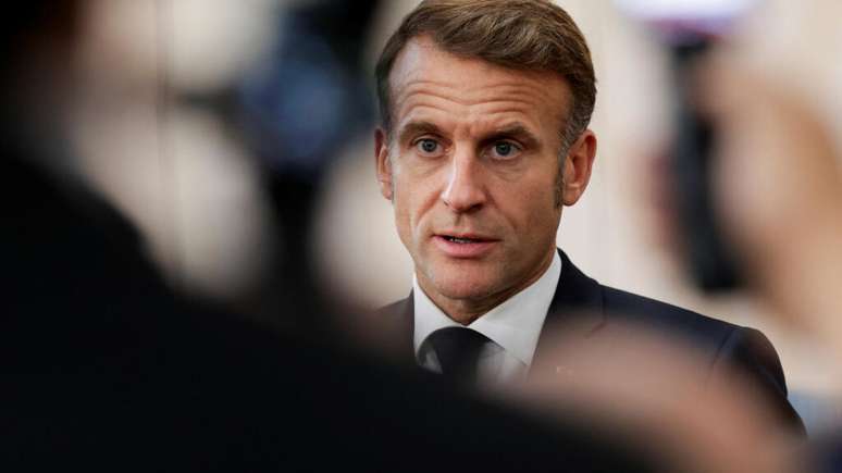 O presidente francês, Emmanuel Macron, está cada vez mais isolado (imagem de arquivo).