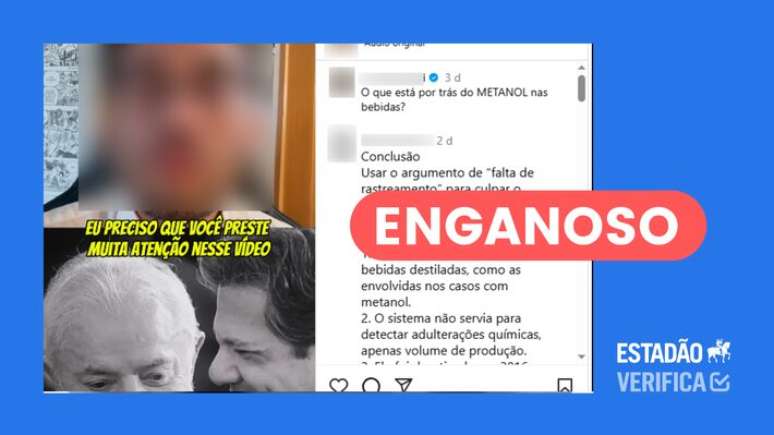 Captura de tela da postagem verificada