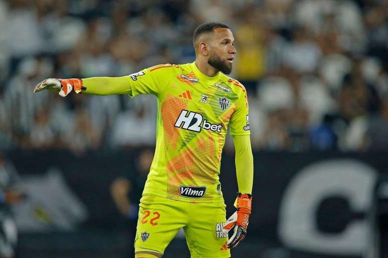 Everson (Atlético-MG) durante jogo contra o Botafogo, no dia 20.09.2025 