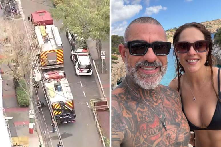 Viaturas atuam no restaurante Jamile, em SP | Fogaça curte praia na Espanha com a esposa, Carine