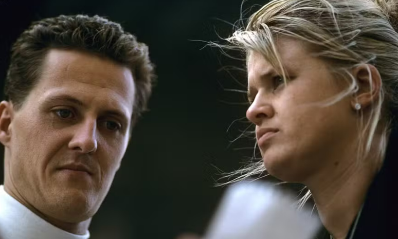 Schumacher e sua esposa