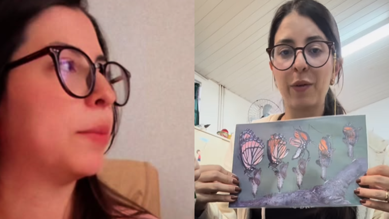 Professora Marcella Campos viralizou com a 'saga da lagarta'