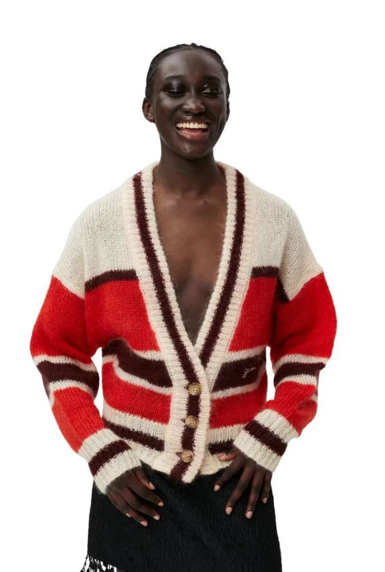 Casaco da Ganni usado por Paolla Oliveira 