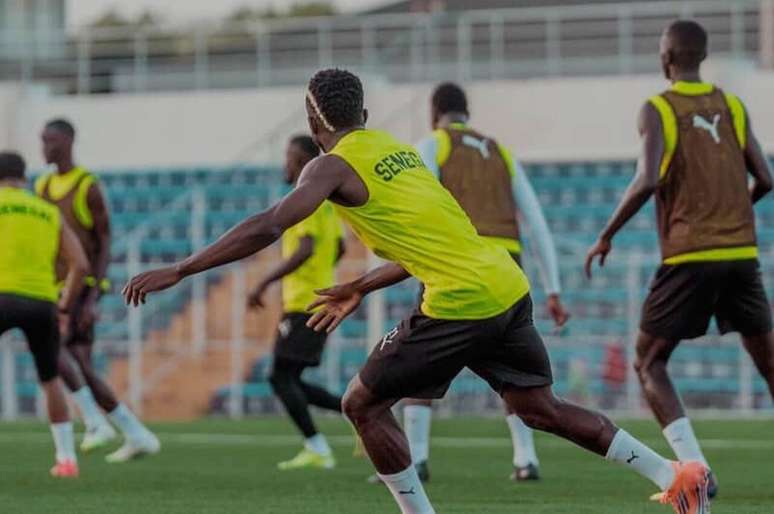 Treinamento de Senegal antes da partida contra o Sud&atilde;o do Sul &ndash;