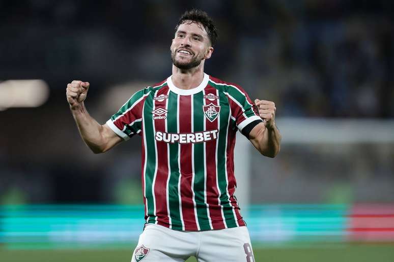 Martinelli comemora gol pelo Fluminense –