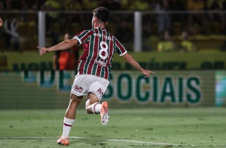 Martinelli comemora gol pelo Fluminense –