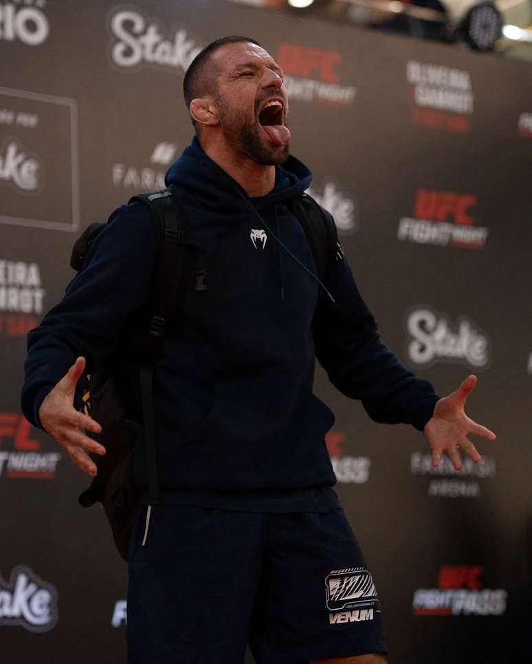 Mateusz Gamrot no treino aberto do UFC Rio 
