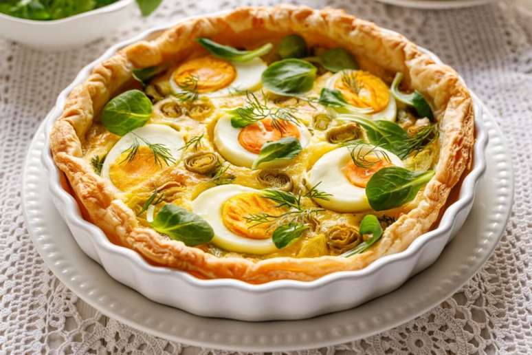 Boiled egg quiche Boiled egg quiche