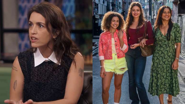 Manuela Dias, autora de Vale Tudo, e as protagonistas de Três Graças (Reprodução/TV Globo)