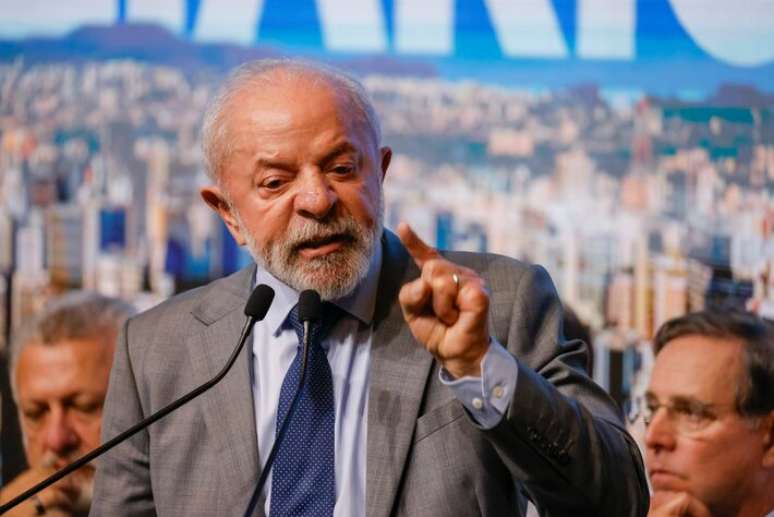 O presidente Lula no lançamento do programa