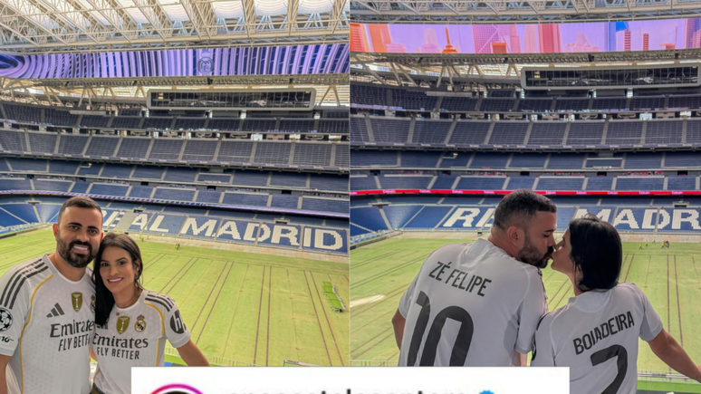 Indireta? Ana Castela reage a homenagem de fãs a Zé Felipe em estádio do Real Madrid / Reprodução: Instagram