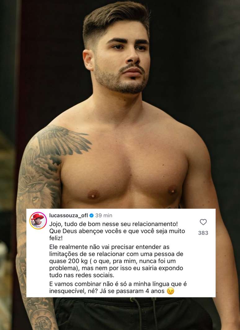 Download! Lucas Souza responds to Jojo Todynho: “It’s not just my language that is unforgettable”