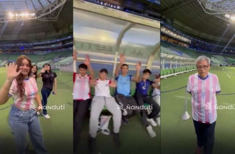 Paraguaios realizaram a visita com a camisa do avesso –