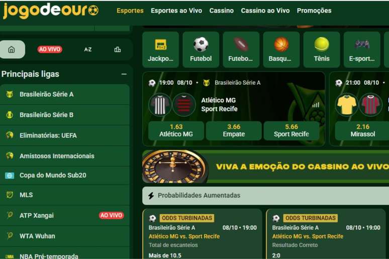 Casa conta com os principais eventos esportivos