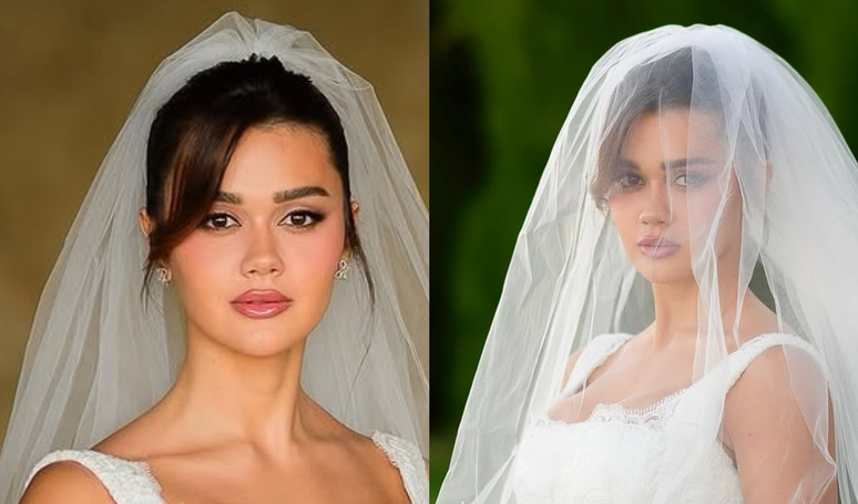 Classic wedding dress, with embroidery and voluminous skirt: look at the photos of the look chosen by Franciny Ehlke for her wedding to a billionaire Classic wedding dress, with embroidery and voluminous skirt: look at the photos of the look chosen by Franciny Ehlke for her wedding to a billionaire