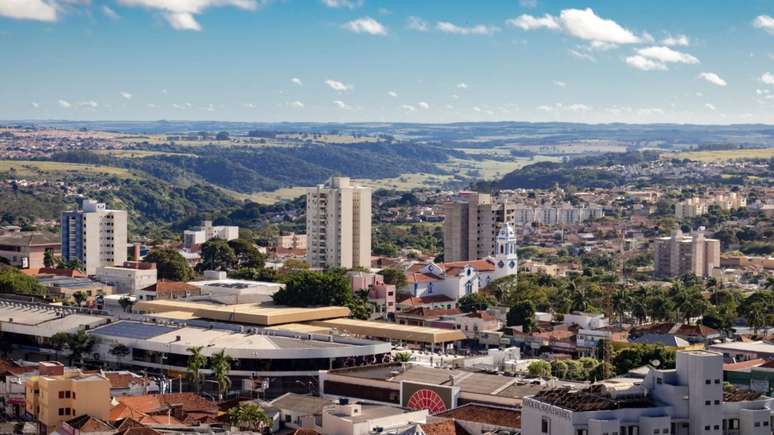 Cidade de Marília, no interior de SP