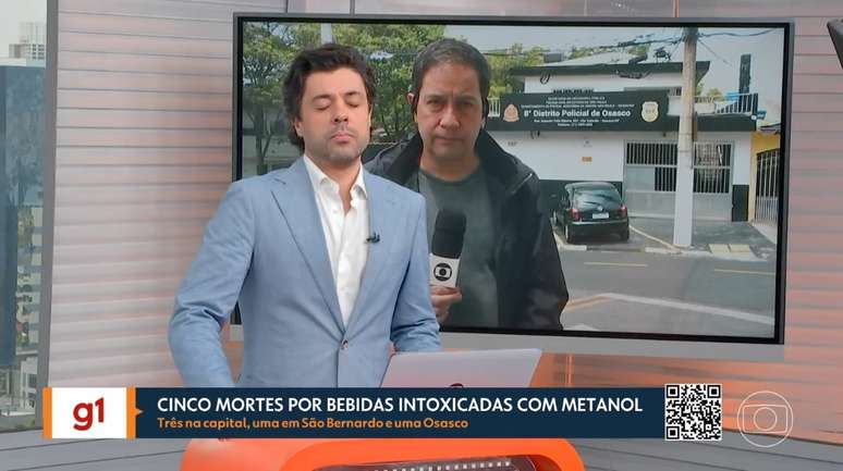 O VT não entrou, a imagem voltou para o estúdio e o apresentador, de olhos fechados, não foi avisado a tempo