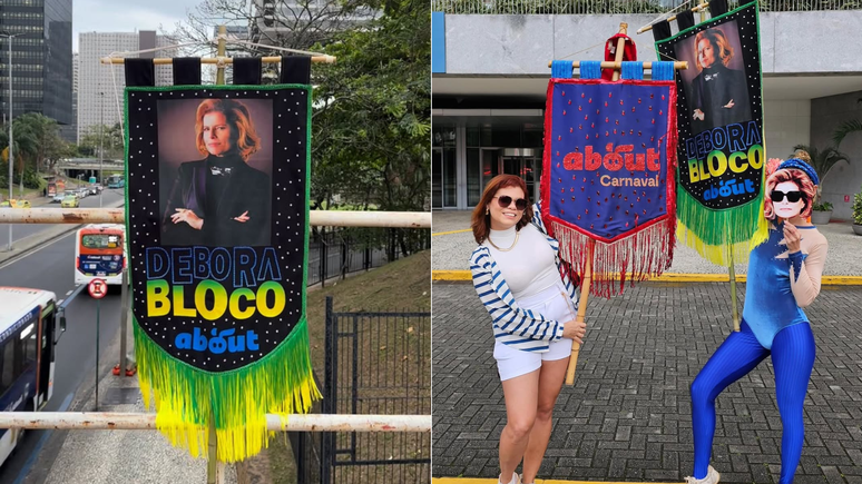 Foliões tomam ruas do Rio com bloco inspirado em Vale Tudo, da Rede Globo