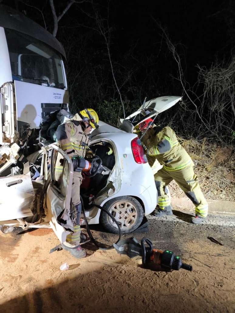 Acidente entre caminhão e carro deixa 5 mortos em rodovia de MG