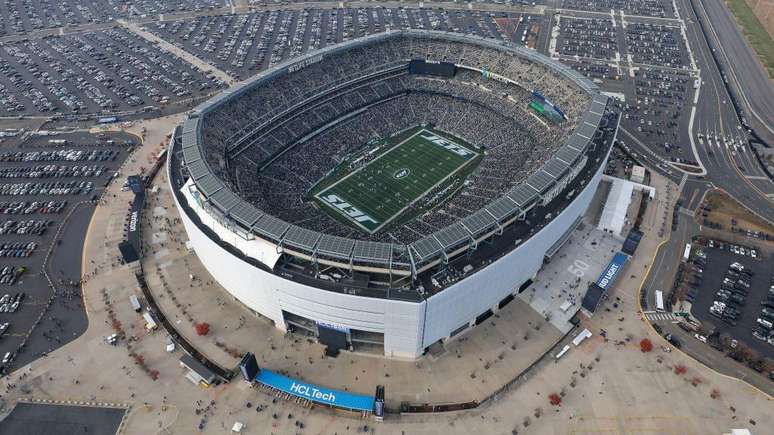 O Estádio MetLife em Rutherford, Nova Jersey (EUA), com capacidade para 82,5 mil espectadores, receberá a final da Copa do Mundo de 2026