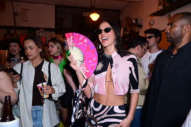 Bruna Marquezine's look was created by an Italian luxury brand
