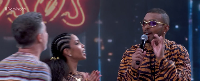 Richarlyson foi MC Belinha no Domingão