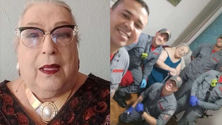 What condition is Mamma Bruschetta in? The presenter was rescued by firefighters at home