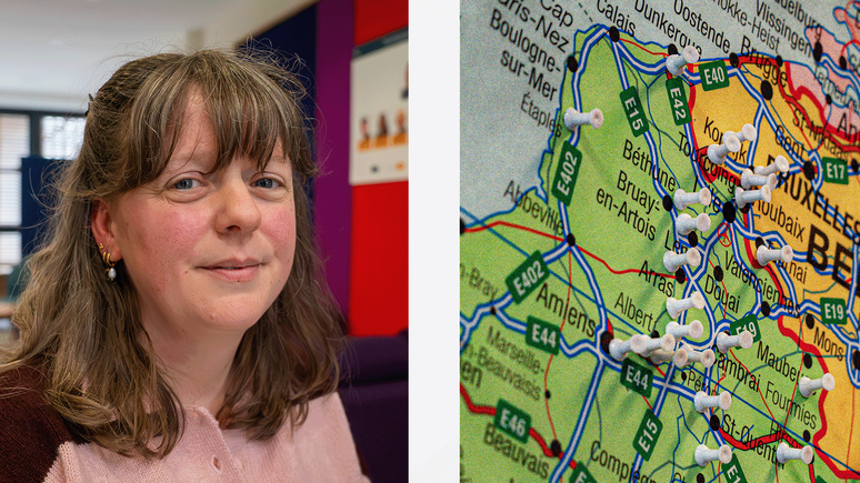 Alexia Clark, assistente social do JCCC, mora perto de uma das famílias de soldados