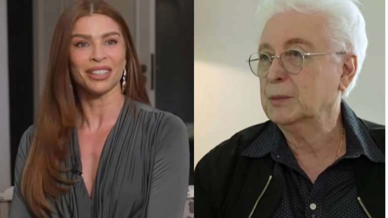 Grazi Massafera e Agnaldo Silva, atriz e autor de 'Três Graças'