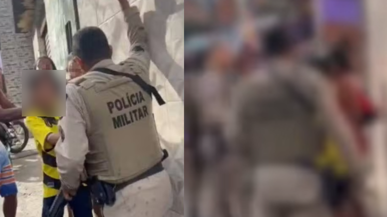 Policial agride mulher durante festa infantil em Salvador; vídeo / Reprodução: Globo