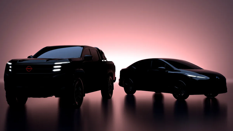 Teaser dos novos Nissan Frontier e Versa 2027