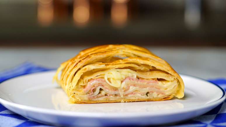 Lasanha Trançada de Presunto e Queijo