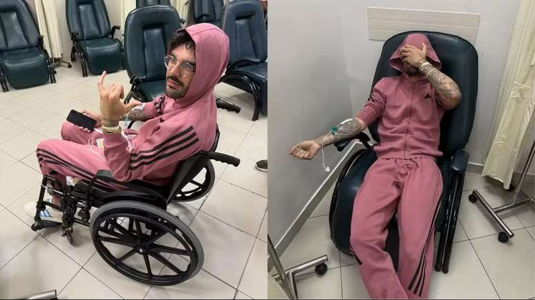 Luan Pereira is taken to hospital with a kidney crisis