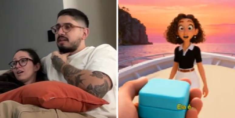 Couple shared the moment on social media