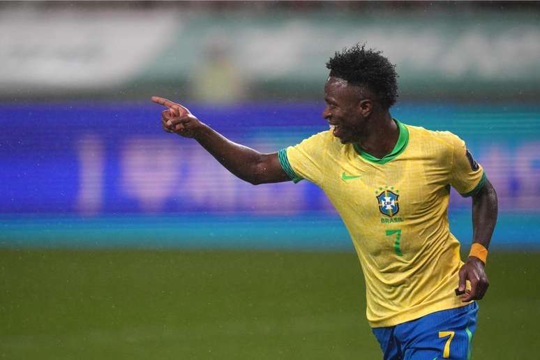 Vini Jr. fez um dos gols do Brasil na goleada sobre a Coreia do Sul