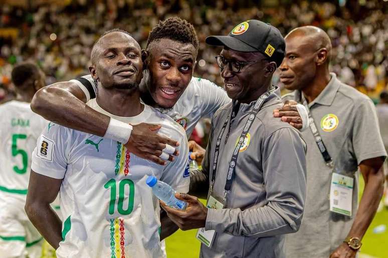 Jogadores de Senegal comemoram a classificação para a Copa do Mundo 2026 –