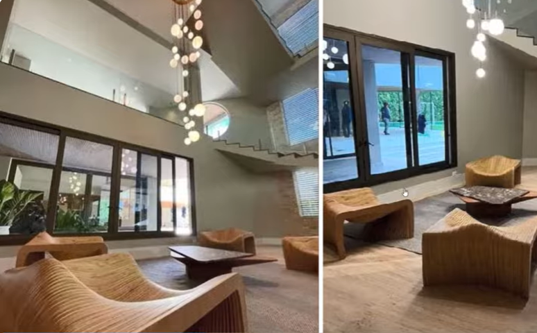 Detalhe da mansão de Vini Jr. do Rio de Janeiro