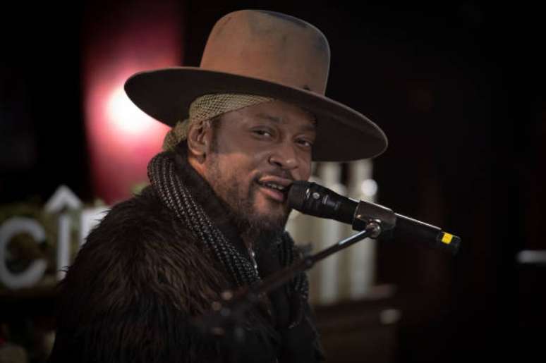 D'Angelo no The Apollo Theater em 27 de fevereiro de 2021 na cidade de Nova York