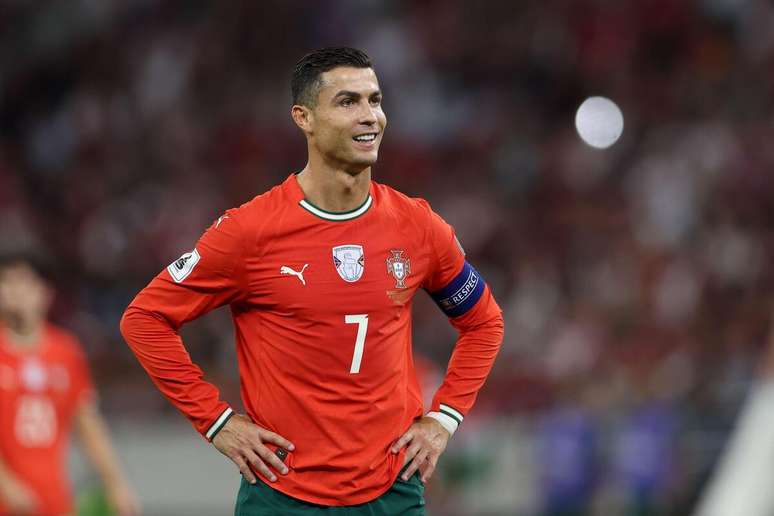 Cristiano Ronaldo (Portugal) durante jogo contra a Hungria, no dia 09.09.2025 