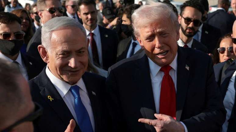 O primeiro-ministro israelense, Benjamin Netanyahu, chama Trump de "maior amigo que Israel já teve na Casa Branca"
