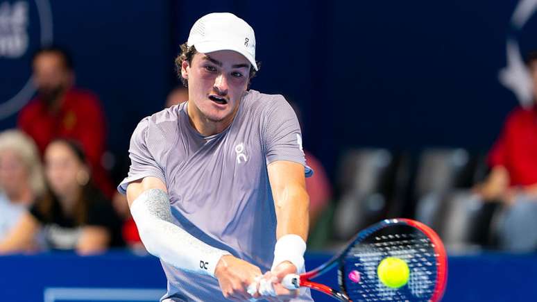 João Fonseca durante jogo em Bruxelas