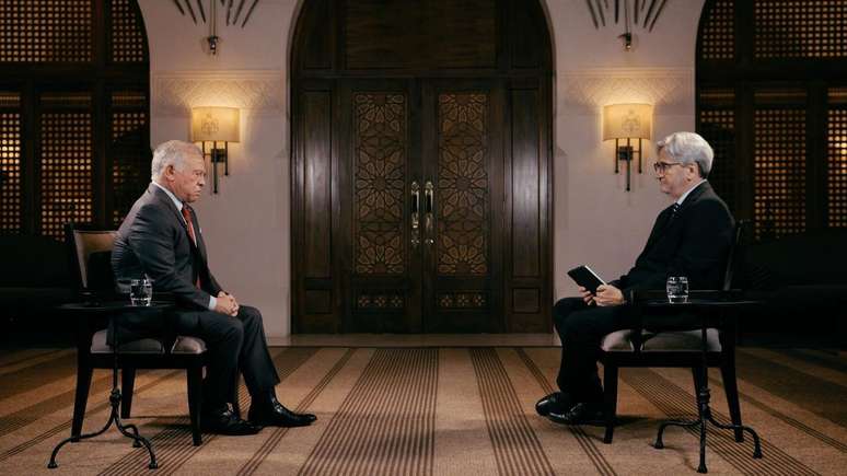 Rei Abdullah falou com a BBC pouco antes de se reunir com Trump e outras lideran&ccedil;as no encontro sobre a paz no Oriente M&eacute;dio