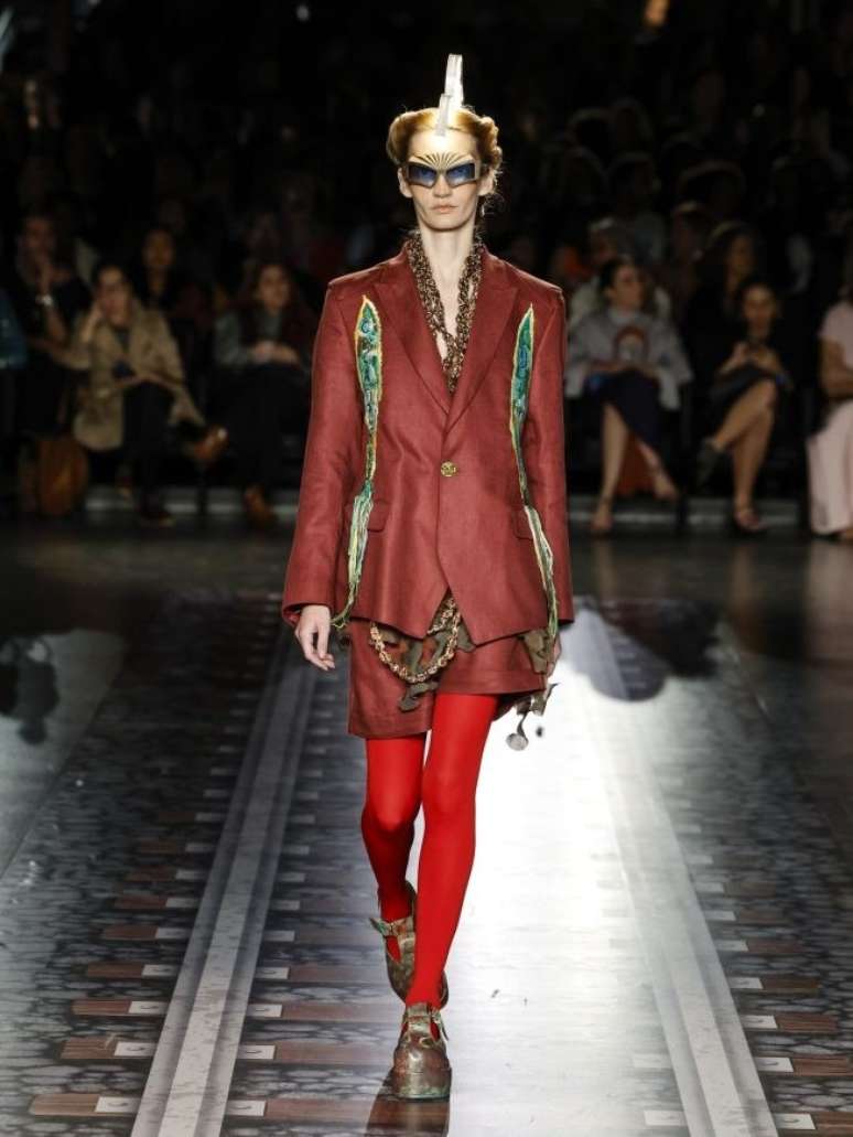 Rosario Saiddi no desfile de Ronaldo Fraga para SPFW 