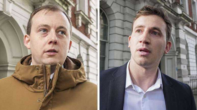 Christopher Berry (à esquerda) e Christopher Cash foram acusados de espionagem para a China