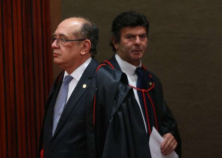 Os ministros do STF Gilmar Mendes e Luiz Fux discutiram no STF