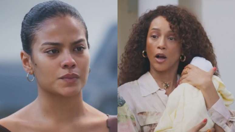 Fátima (Bella Campos) e Raquel (Taís Araujo) de Vale Tudo (Reprodução/TV Globo)